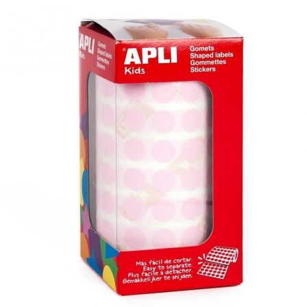 APLI Gomets Redondos 15 mm Rosa